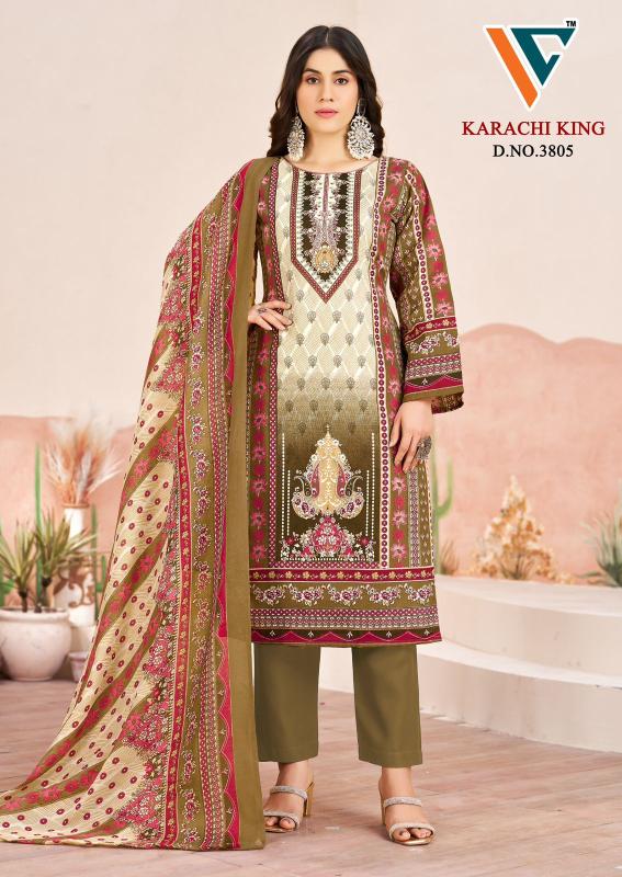 Vandana karachi king vol-38 cotton dress material at wholesale rate